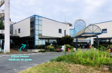 Entrée maison médicale de garde travaux 2025