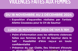 Affiche 25 novembre 2024 violences faites aux femmes - CH Saumur.png