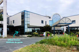 Entrée maison médicale de garde travaux 2025
