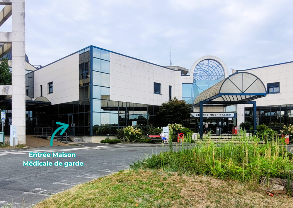 Entrée maison médicale de garde travaux 2025